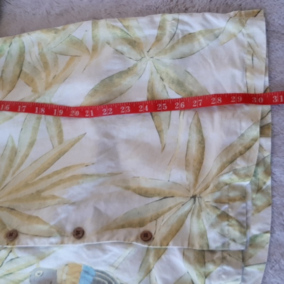 Peaceful Parrot 100% Linen Button-Down Shirt Large - Picture 5 of 7